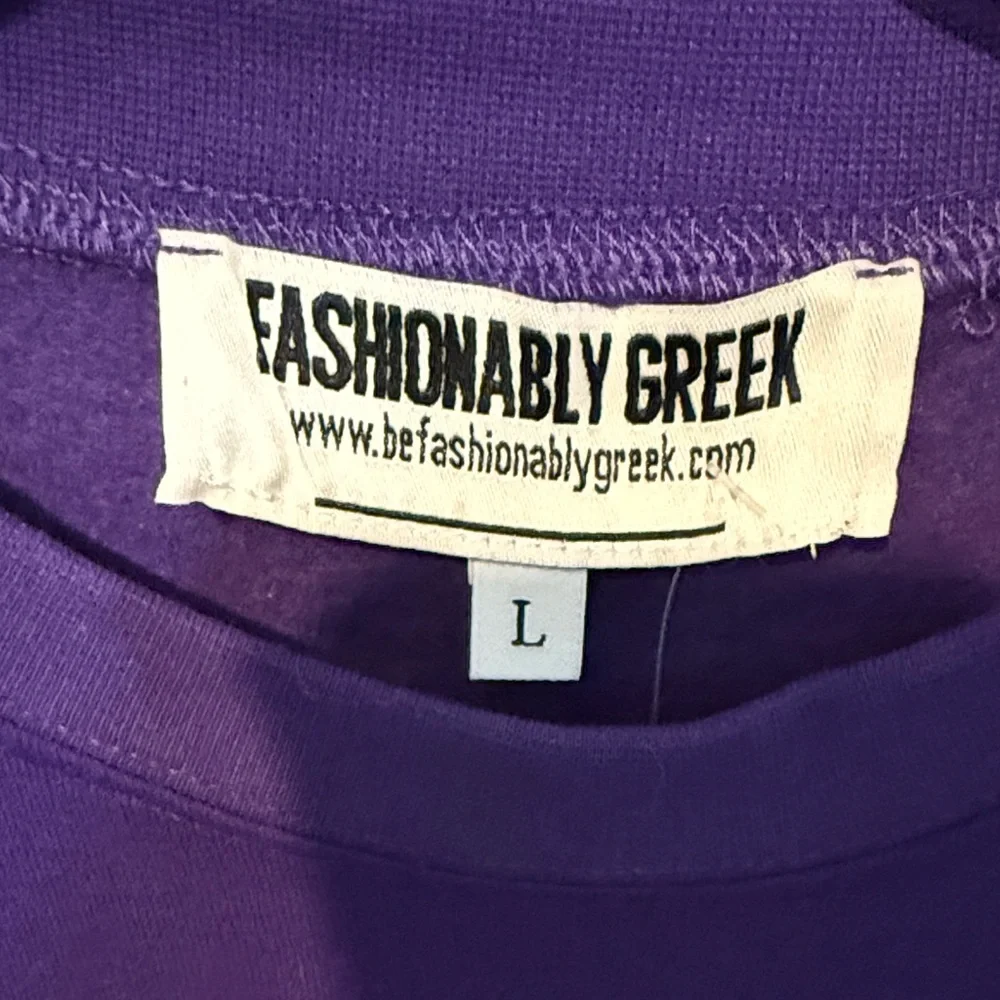 Omega Psi Phi Purple and Yellow Crewneck Sweater sweatshirt sizes L, XL and 5XL